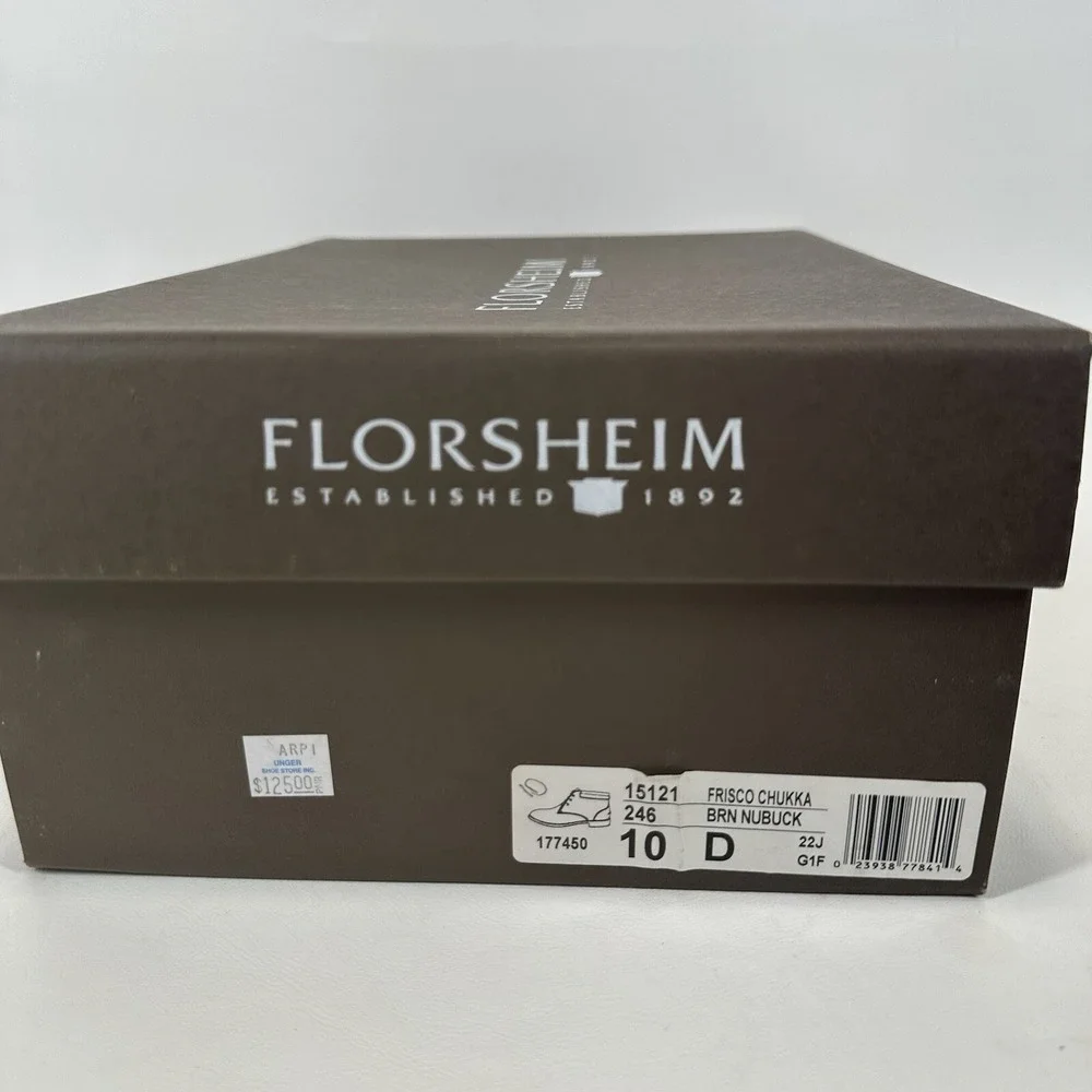 Florsheim Frisco chukka boot brown Nubuck men's size 10 D 15121